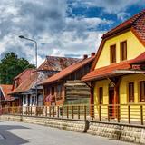 Image: The wooden buildings in Zakliczyn