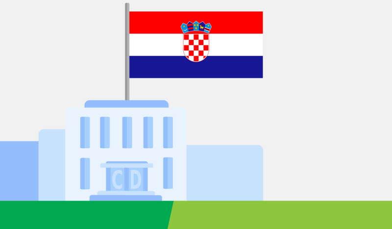 Budynek Konsulatu, Flaga Chorwacji